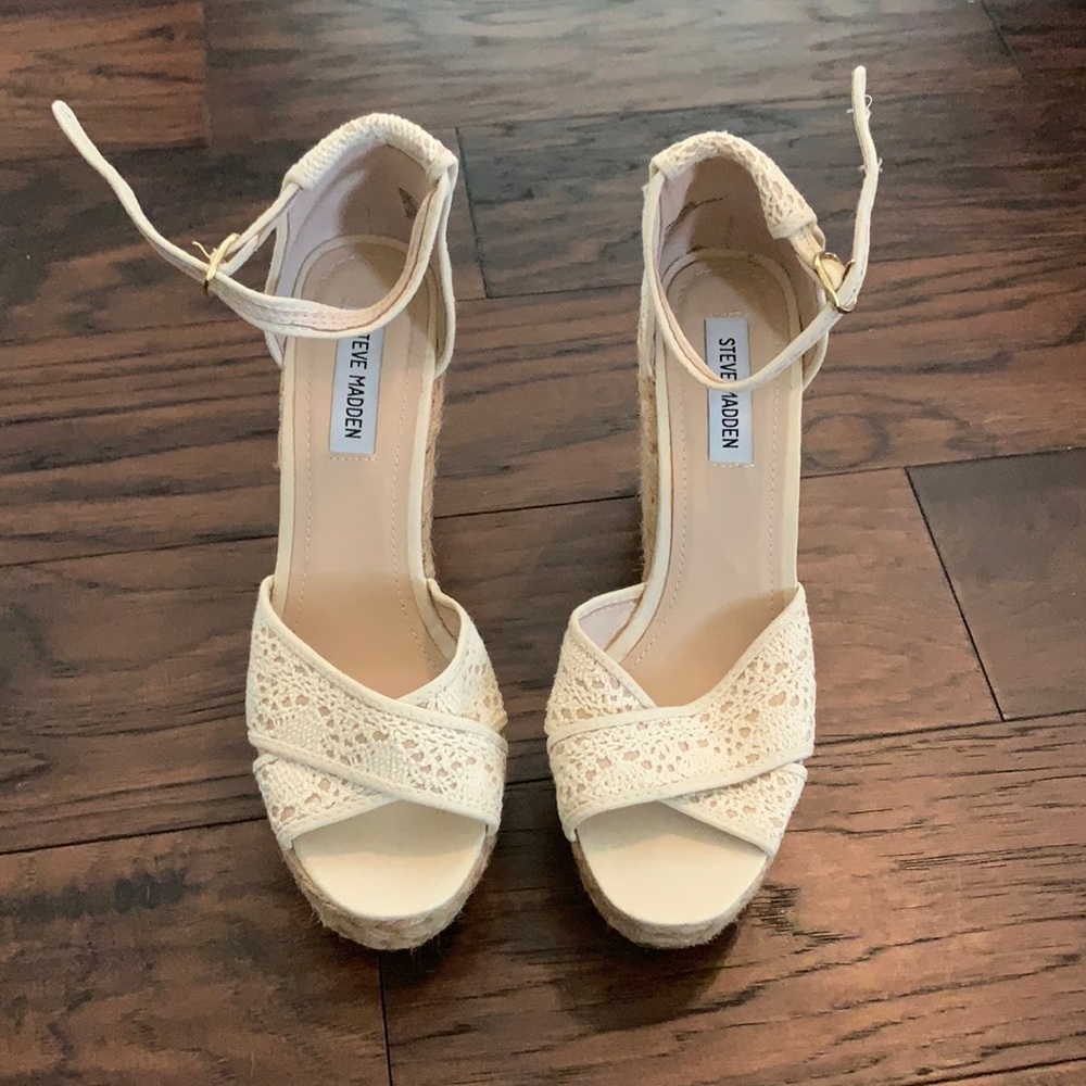 Steve Madden Espadrille Wedges - 9.5